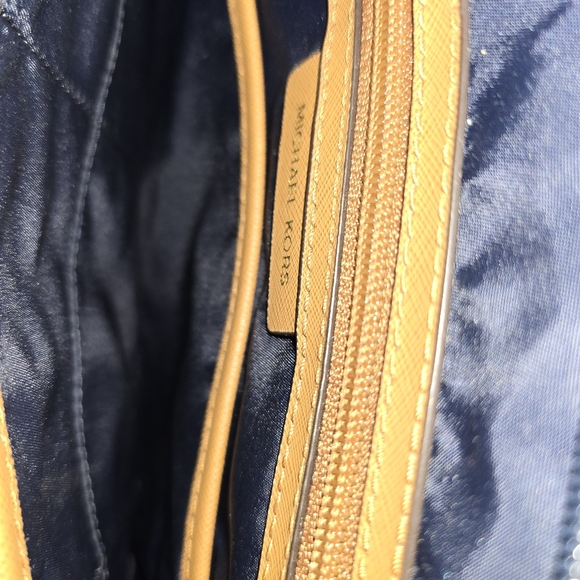 2 for 1 Michael Kors Nylon Backpack and Matching Cross- Body Bag- Navy Blue - Picture 7 of 11